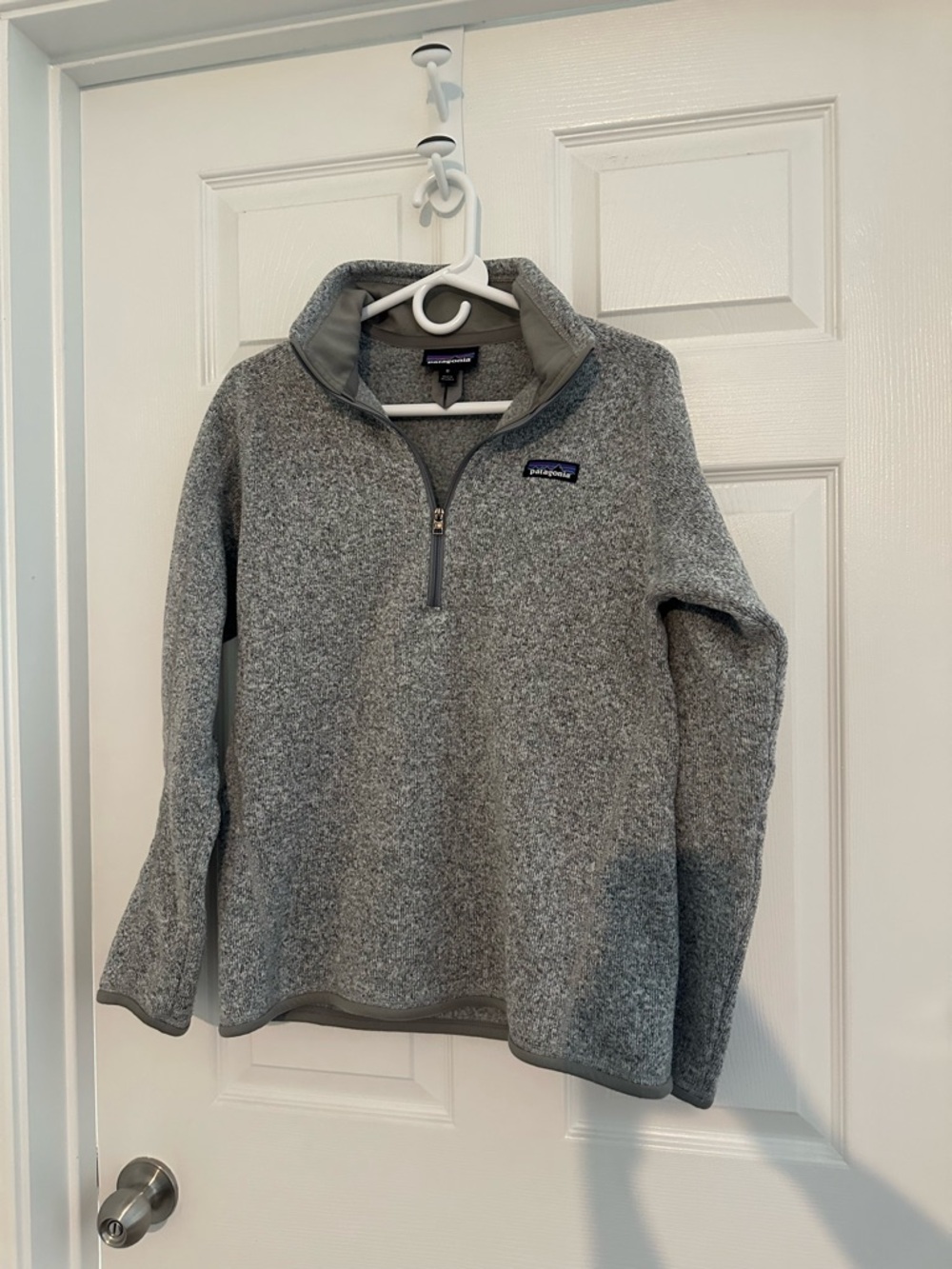 Women's Better Sweater® 1/4-Zip Fleece Birch White/Grey